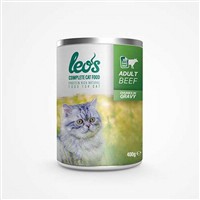 Leos Sığır Parça Etli Soslu Yetişkin Kedi Konservesi 400 Gr