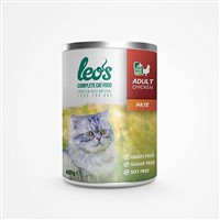 Leos Tavuk Etli Pate Yetişkin Kedi Konservesi 12 Adet 400 Gr