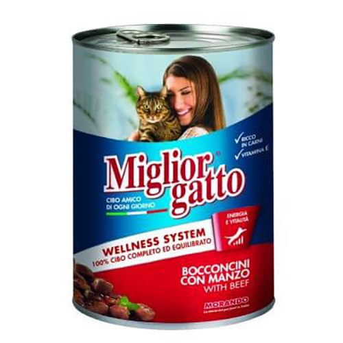 Miglior Gatto Biftekli Yetişkin Kedi Konservesi 405 Gr