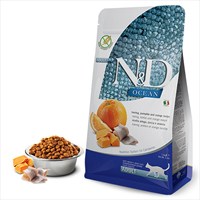 N&D Ocean Pumpkin BalkabaklÄ± Ringa BalÄ±klÄ± PortakallÄ± TahÄ±lsÄ±z YetiÅŸkin Kedi MamasÄ± 1,5 Kg