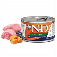 N&D Pumpkin BalkabaklÄ± Kuzulu Yaban Mersinli Mini Starter KÃ¼Ã§Ã¼k Irk TahÄ±lsÄ±z Yavru KÃ¶pek Konservesi 140 Gr