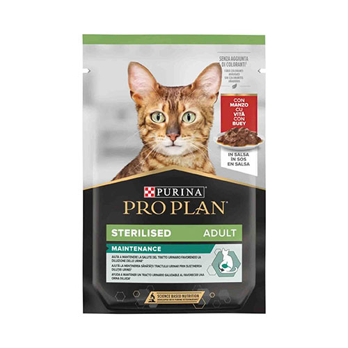Pro Plan Sterilised Pouch Sığır Etli Kısırlaştırılmış Kedi Konservesi 26 Adet 85 Gr