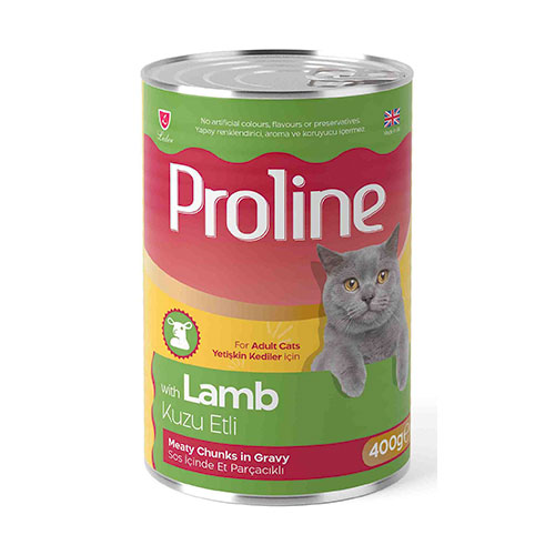 Proline Kuzu Etli Sos İçinde Gravy Yetişkin Kedi Konservesi 12 Adet 400 Gr