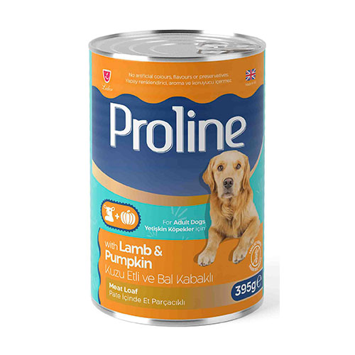 Proline Parça Kuzu Etli ve Bal Kabaklı Pate Yetişkin Köpek Konservesi 6 Adet 395 Gr