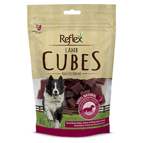 Reflex Kuzu Etli Dilim Küp Köpek Ödülü 80 Gr