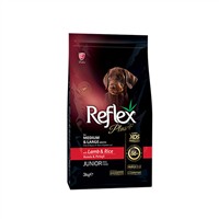 Reflex Plus Orta ve Büyük Irk Kuzulu ve Pirinçli Yavru Köpek Maması 3 Kg