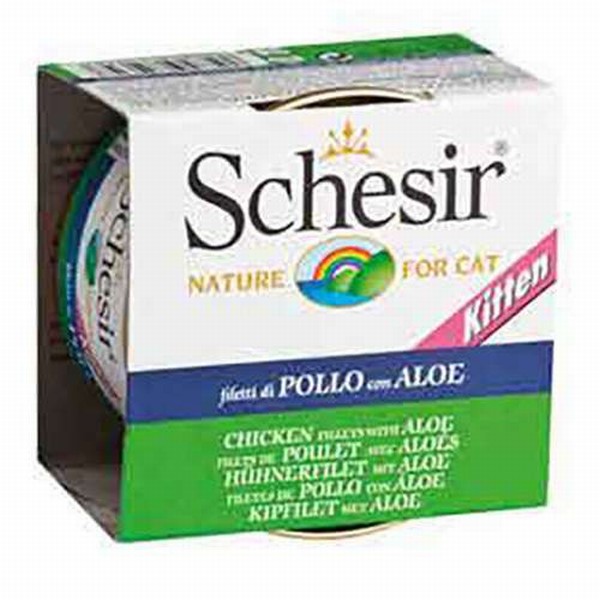 Schesir Tavuklu ve Aloe Veralı Yavru Kedi Konservesi 85 Gr