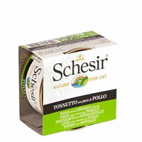 Schesir Ton Balıklı ve Tavuklu Jelly Yetişkin Kedi Konservesi 85 Gr