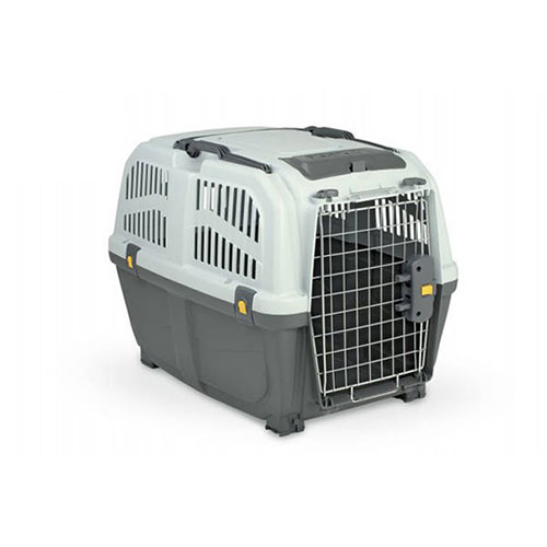 Skudo-6 Iata Tekerleksiz Plastik Kedi ve Köpek Taşıma Kafesi 92x63x70 Cm