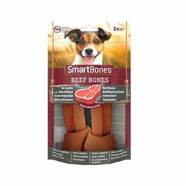 SmartBones Sığır Etli Medium Düğüm Kemik Köpek Ödülü 2
