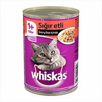 Whiskas Gravy Soslu SÄ±ÄŸÄ±r Etli YetiÅŸkin Kedi Konservesi 12 Adet 400 Gr