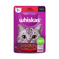 Whiskas Pouch Sos İçinde Sığır Etli Yetişkin Kedi Konservesi 85 Gr