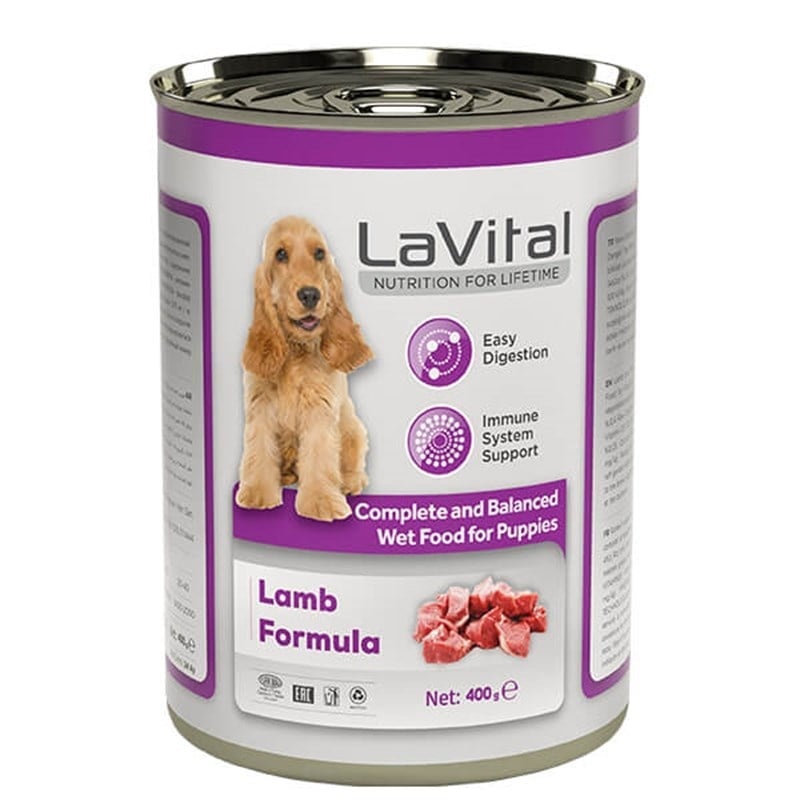 LaVital Tahılsız Puupy Kuzulu Yavru Köpek Konservesi 400 gr x 24 Adet