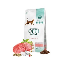 Optimeal Süper Premium Dana Etli-Sorgumlu Kısır Kedi Maması 10 Kg