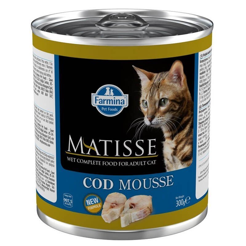 Matisse Kiyilmiş Morina Balıklı Yetişkin Kedi Konservesi 300 Gr