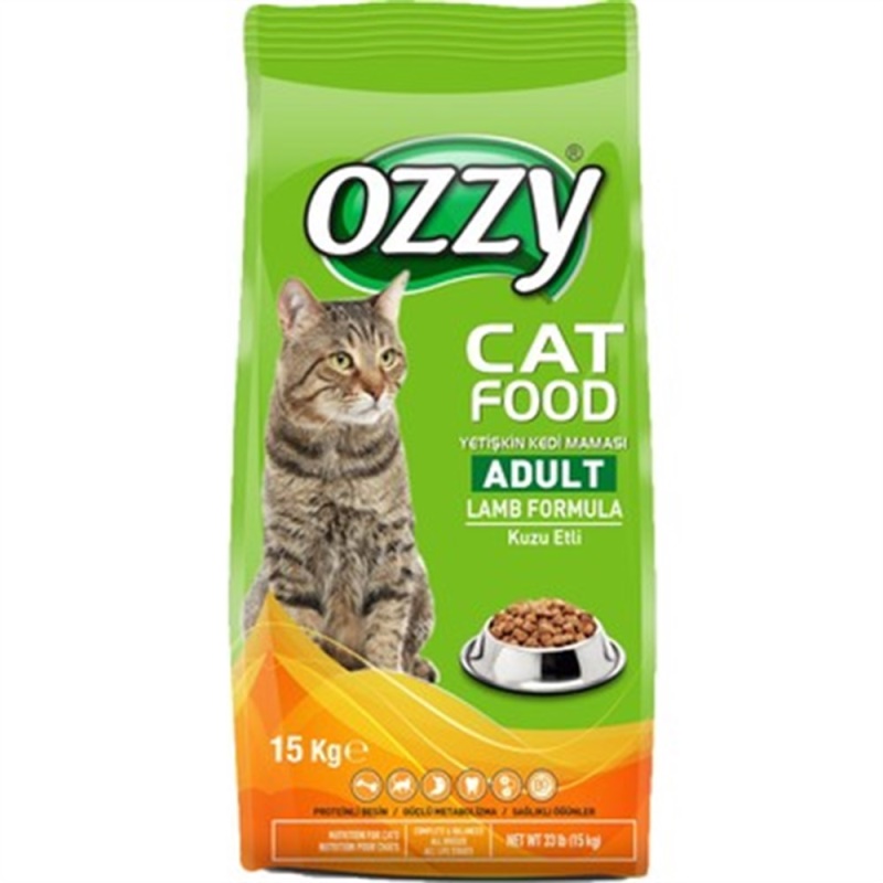 Ozzy 15 Kg Kuzu Etli Yetişkin Kedi Maması