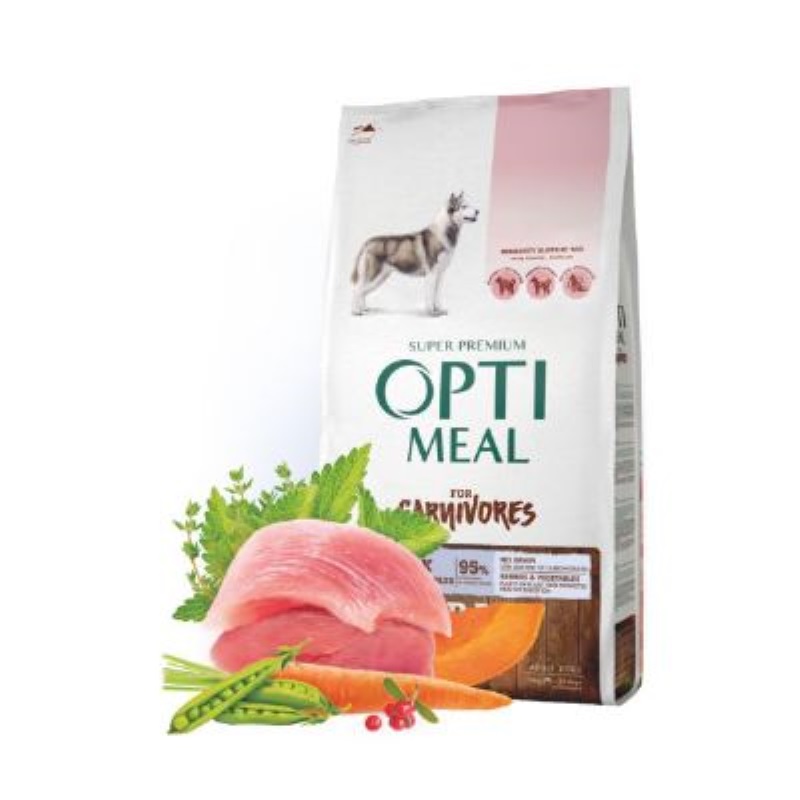 Optimeal Süper Premium Ördekli-Sebzeli Tüm Irk Yetişkin Tahılsız Köpek Maması 1,5 Kg