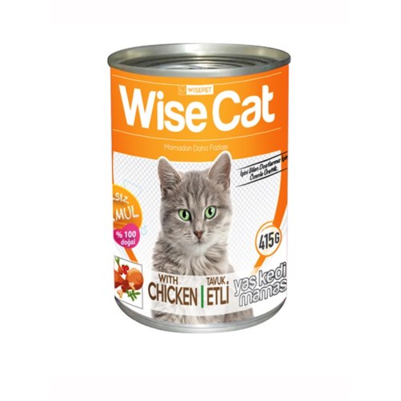 Wise Cat Tavuk Etli Kedi Konserve 415 Gr 20 Li