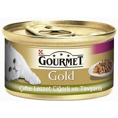 Gourmet Gold Soslu Ciğerli Ve Tavşanli Yetişkin Kedi Konservesi 85 Gr
