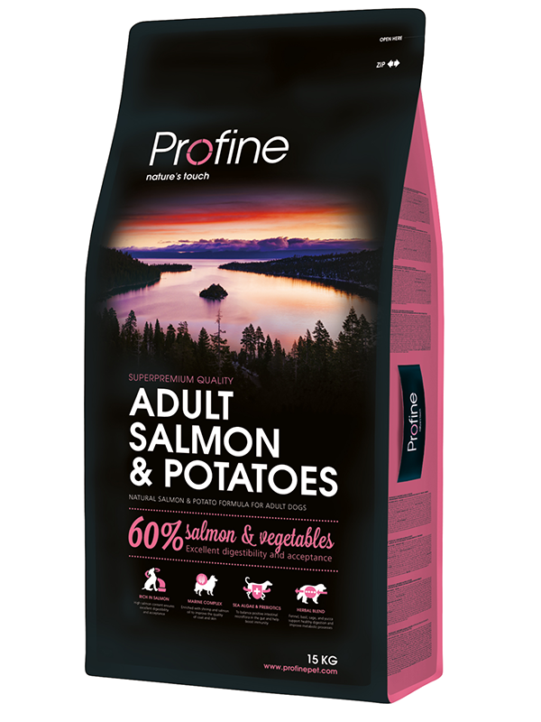 Profine Salmon Az Tahıllı Hipoalerjenik Somon & Patatesli Yetişkin Köpek Maması 15 Kg