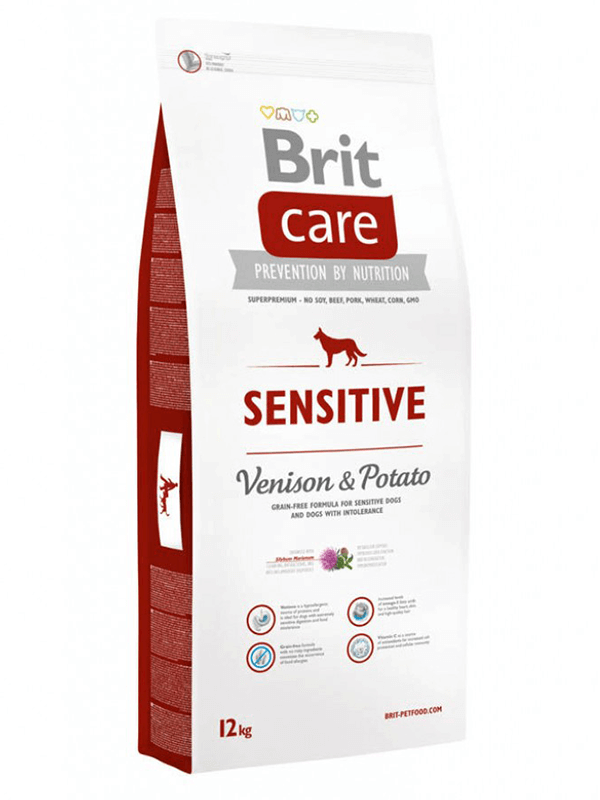 Brit Care Sensitive Tahılsız Geyik Etli Hipoalerjenik Yetişkin Köpek Maması 12 Kg