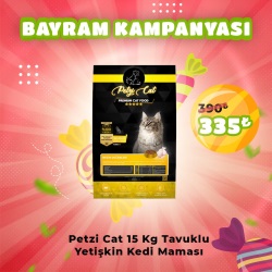 Petzi Cat Premium 15 Kg Tavuklu Yetişkin Kedi Maması