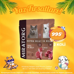 Miratorg Kedi Pouch Çeşitleri 80 Gr x 24 Adet ( 2 koli Avantaj Paketi)