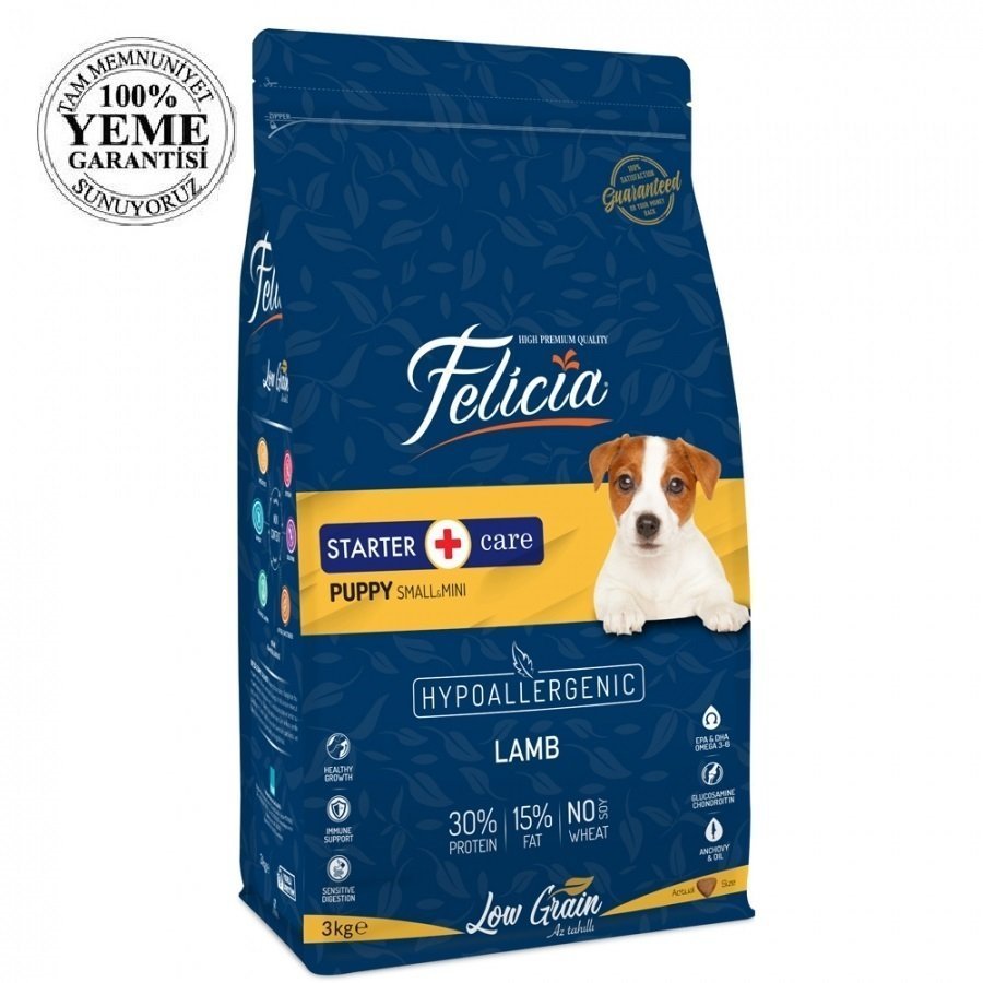Felicia High Premium Kuzu Etli Küçük Ve Orta Irk Yavru Köpek Maması 3 Kg
