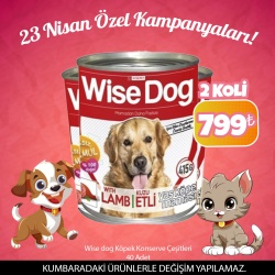 Wise Dog Köpek Konserve Çeşitleri 415gr x 40 Adet (23 Nisan Özel)