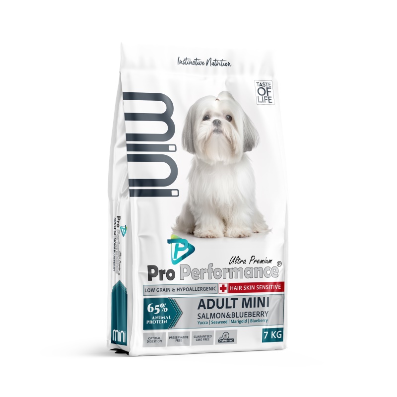 Pro Performance Ultra Premium Mini Somonlu ve Yabanmersinli Küçük Irk Yetişkin Köpek Maması 7 KG