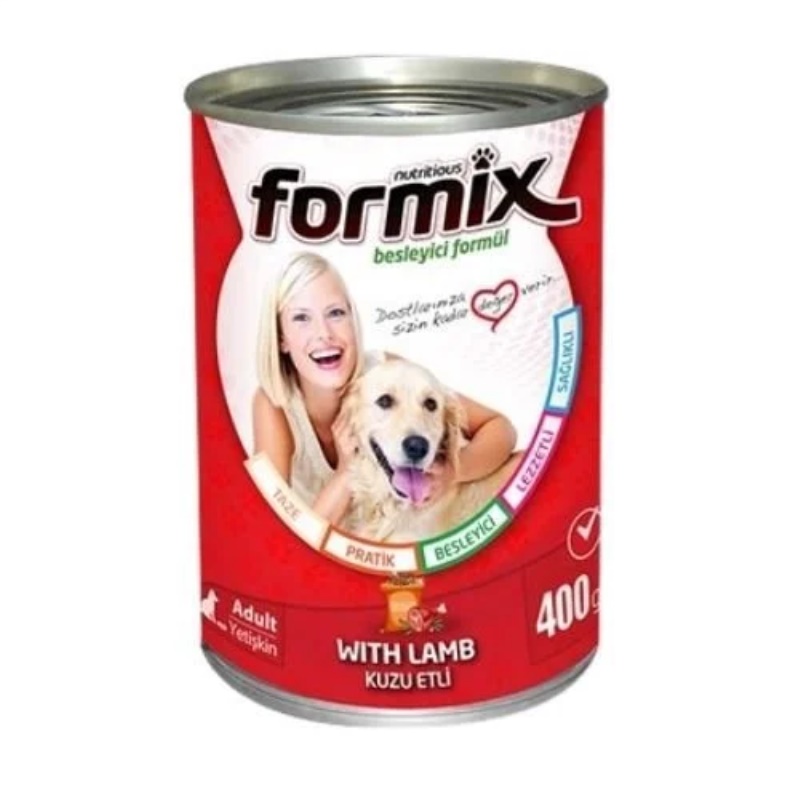 Formix Kuzu Etli Parça Etli Yetişkin Köpek Konservesi 400gr