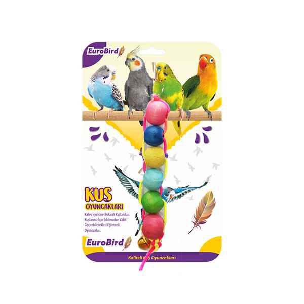 EuroBird Kuş Oyuncağı Renkli Dizili Boncuk