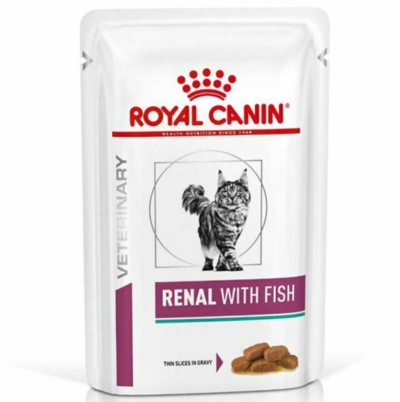 Royal Canin Renal with Fish Kedi Pouch 85 Gr