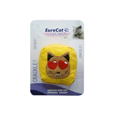 EuroCat Kedi Oyuncağı Kedi Suratlı Küp 6 cm