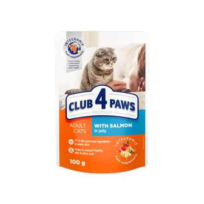 Club4Paws Somonlu Premium Pouch Kedi Maması 100 Gr