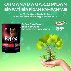 Reflex Plus 100 gr Pouch Kedi Yaş Mama Çeşitleri x 20 Adet (Fidan Hediyeli)