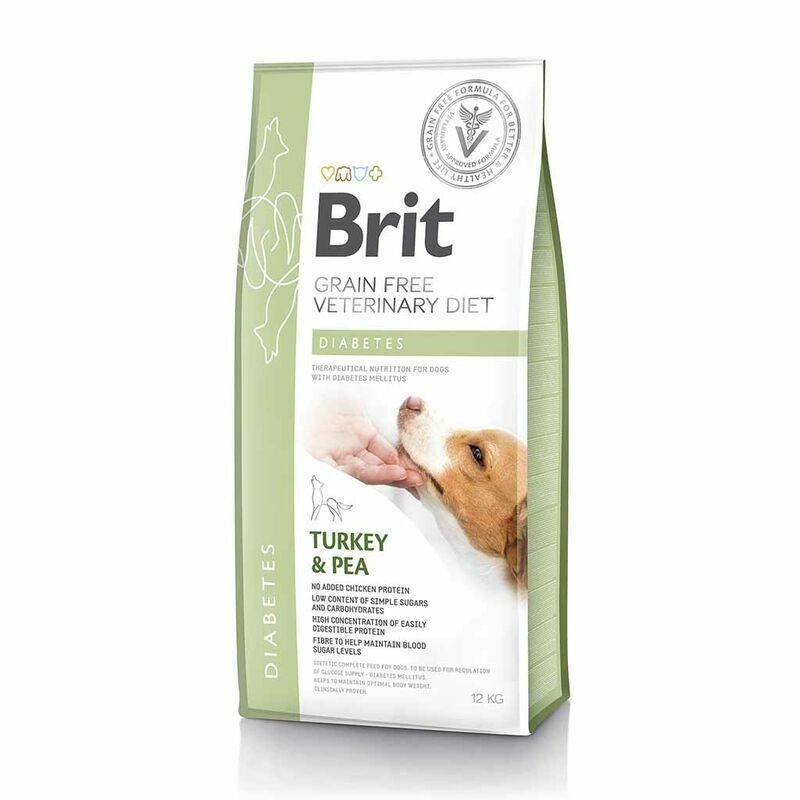 Brit Veterinary Diet Diabetik Turkey&Pea Kuru Köpek Maması 12kg