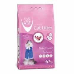 VanCat Baby Powder Parfümlü İnce Taneli Kedi Kumu 2x10 