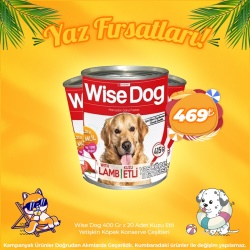 Wise Dog Yetişkin Köpek Konserve 400 Gr x 20 Adet (Yaz Fırsatları)