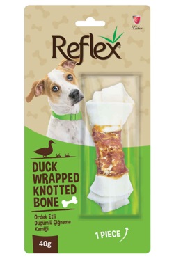 Reflex Ördek Etli Düğümlü Köpek Ödül Kemiği 40 Gr