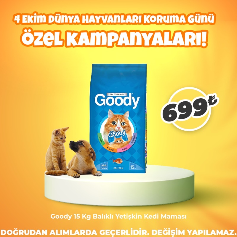 Goody 15 Kg Balıklı Yetişkin Kedi Maması