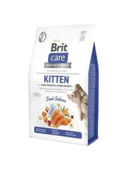 Brit Care Gentle Digestion - Strong Immunity Somonlu Tahılsız Yavru Kedi Maması 7kg