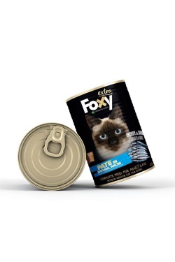 Foxy Ezme Yetişkin Kedi Hamsi Sardalyalı Konserve 400 Gr x 24 Adet