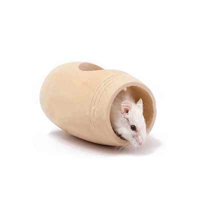 Carno Hamster Oyuncağı Naturel Ahşap Varil 8x5x5cm