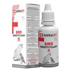 Supravet Plus Kanarya, Papağan, Güvercin ve Muhabbet Kuşları için Multivitamin Damla 30 ml