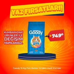 Goody Fish Balıklı Yetişkin Kedi Maması 15 Kg (Hafta sonu özel)