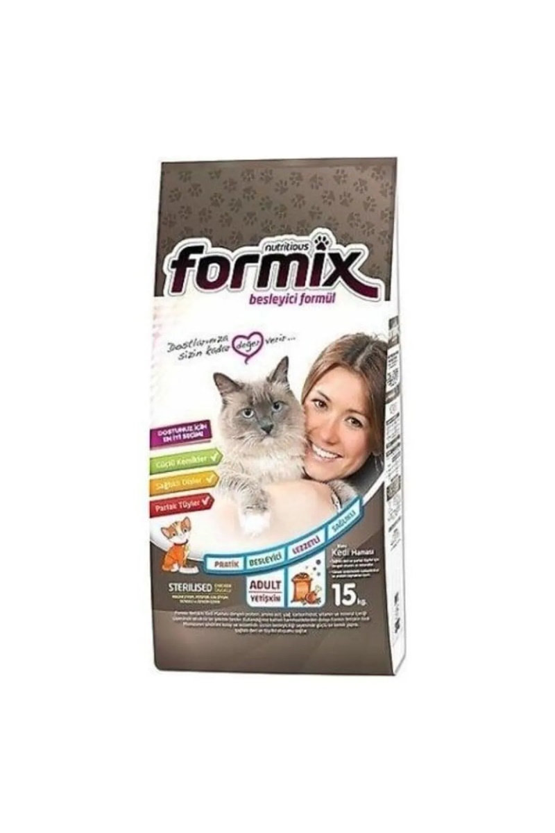 Formix Tavuklu Kısırlaştırılmış Kedi Maması 15 Kg