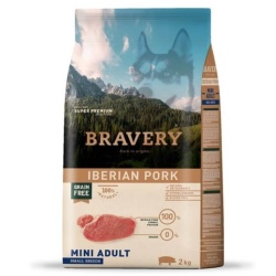 Bravery Iberian Pork Domuzlu Küçük Irk Tahılsız Yetişkin Köpek Maması 7 Kg