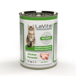 Lavital Tavuklu Tahılsız Yetiskin Kedi Konservesi Ezme 400gr