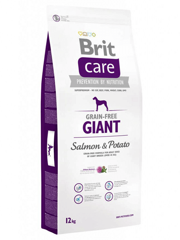 Brit Care Giant Tahılsız Somonlu Büyük Ve Dev Irk Yetişkin Köpek Maması 12 Kg